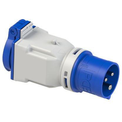 Picture of PCE Adaptor CEE 3X16A Male to Schuko Female IP44
