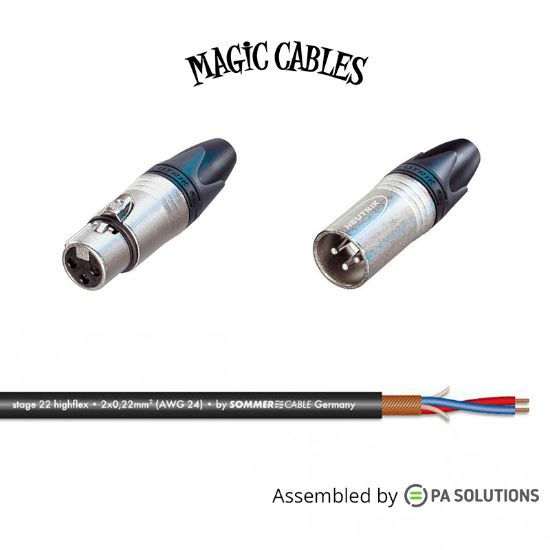 Picture of Magic Cables Audio XLR3p M/F 35m
