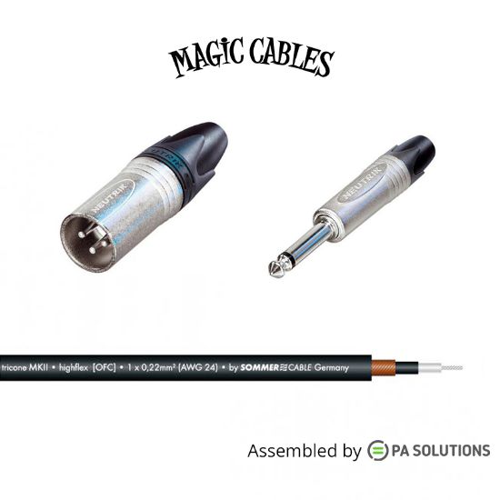 Picture of Magic Cables Audio JACK TS M - XLR3p M 3m