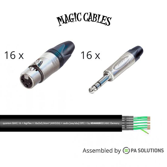 Picture of Magic Cables Audio Multi16 16JACK TRS M - 16XLR3p F 3m