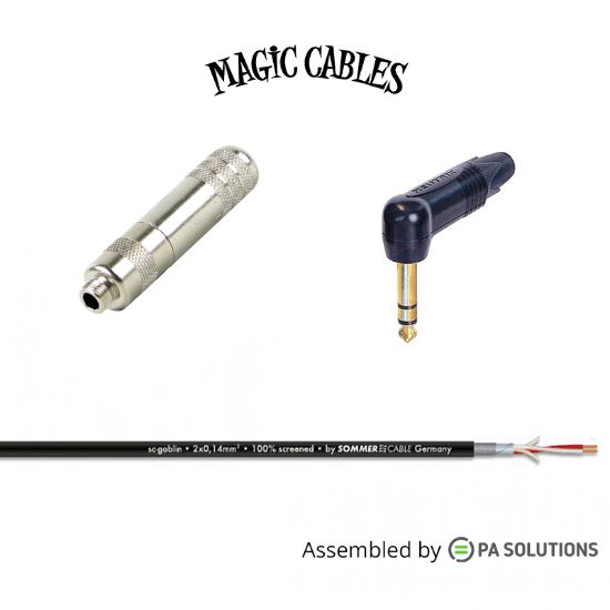Εικόνα της Magic Cables Audio Mini JACK TRS F - JACK TRS M 3m