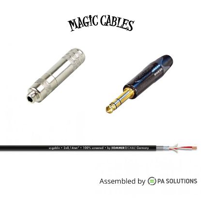 Εικόνα της Magic Cables Audio Mini JACK TRS F - JACK TRS M 3m