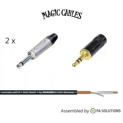 Εικόνα της Magic Cables Audio 1Mini JACK TRS M - 2JACK TRS M 3m