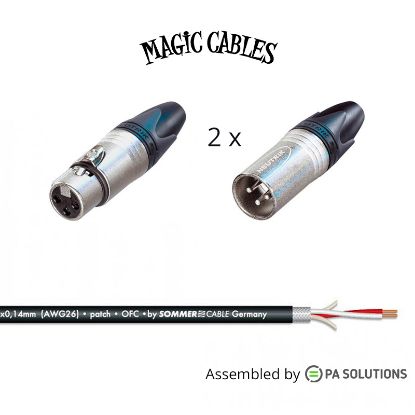 Εικόνα της Magic Cables Audio 1XLR3p F - 2XLR3p M 0,25m