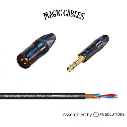 Εικόνα της Magic Cables Audio JACK TRS M - XLR3p M 0,3m