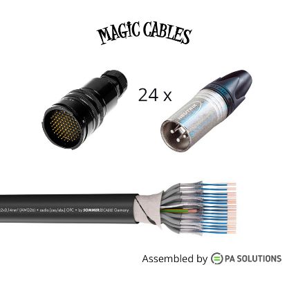 Εικόνα της Magic Cables Audio Multi24 1LK 85p F - 24XLR3p M 3m