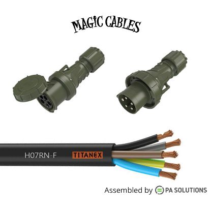 Εικόνα της Magic Cables Power CEE 5x63A M/F 50m