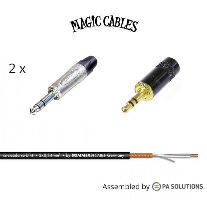 Εικόνα της Magic Cables Audio 1Mini JACK TRS M - 2JACK TRS M 3m