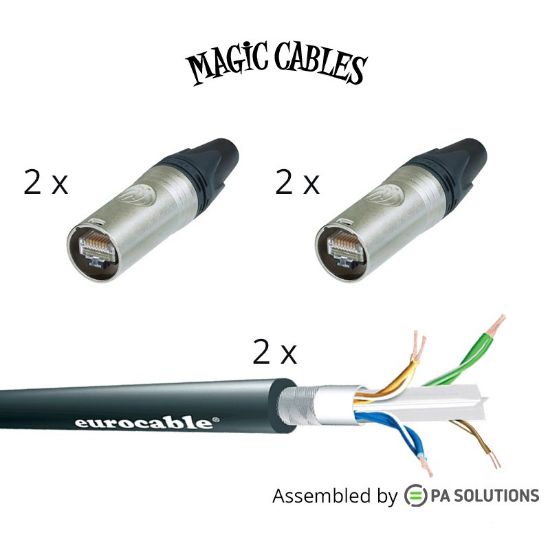 Εικόνα της Magic Cables Ethernet Ethercon Multi 2 - Ethercon CAT6A M/M 10m