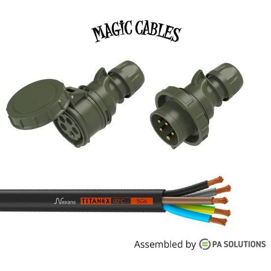 Picture of Magic Cables Power - CEE Green 5x32A F/M 10m