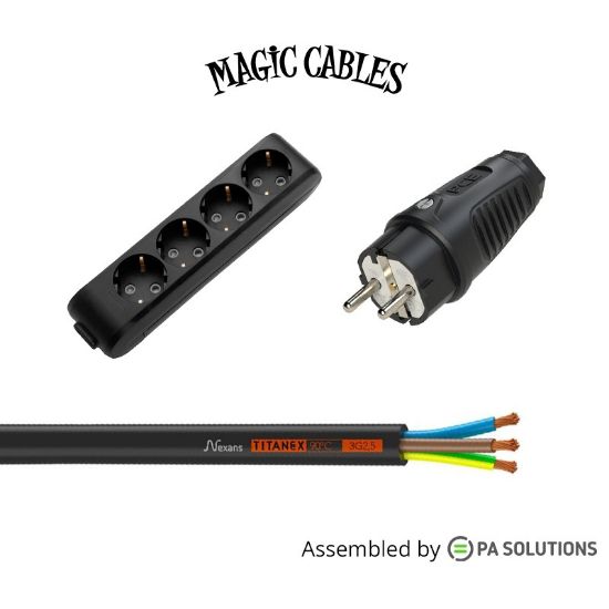 Εικόνα της Magic Cables Power - Schuko M - 4way Outlet F 1,5m