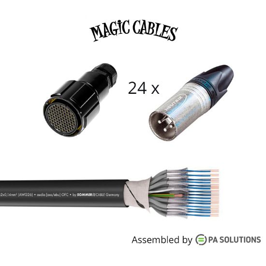 Εικόνα της Magic Cables Audio Multi24 1LK 85p F - 24XLR3p M 3m