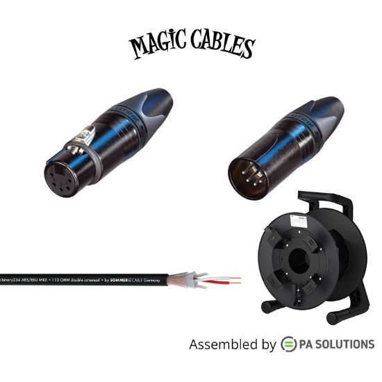 Picture of Magic Cables Reel DMX/AES - XLR5p M/F 150m
