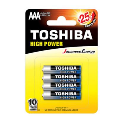 Picture of Toshiba High Power LR03GCP-BP-4 AAA LR6 1,5V