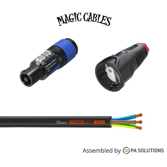 Picture of Magic Cables Power - Powercon Blue - Schuko F 1m