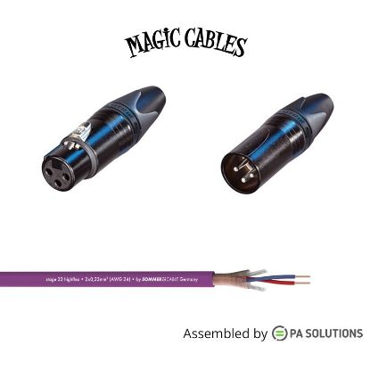 Εικόνα της Magic Cables Audio - XLR3p F/M 3m