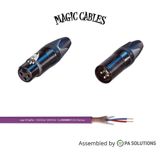 Εικόνα της Magic Cables Audio - XLR3p F/M 3m
