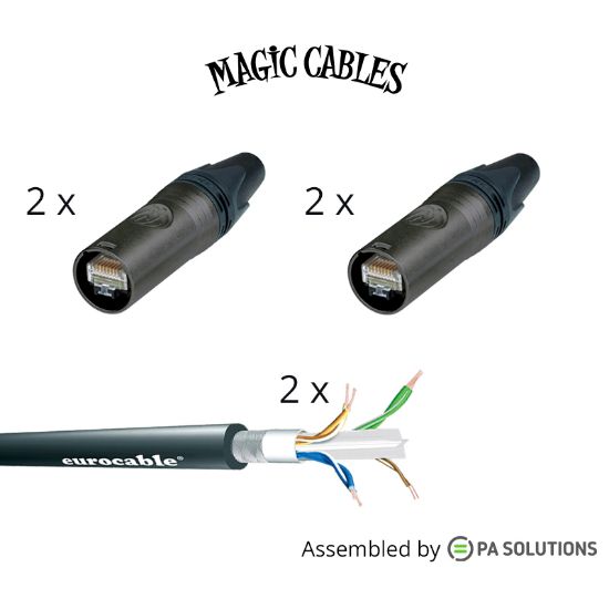 Picture of Magic Cables Ethernet Multi 2 - Ethercon CAT6A M/M 5m