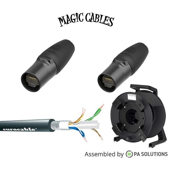 Εικόνα της Magic Cables Reel Ethernet - Ethercon CAT6A M/M 60m 10Gbit