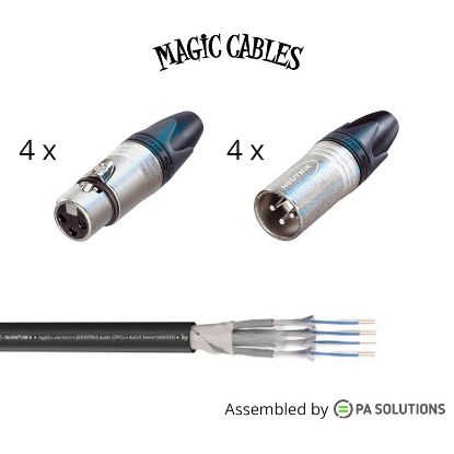 Εικόνα της Magic Cables Audio Multi 4 - XLR3p F/M 3m