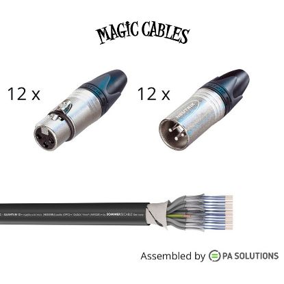 Picture of Magic Cables Audio Multi 12 - XLR3p F/M 5m