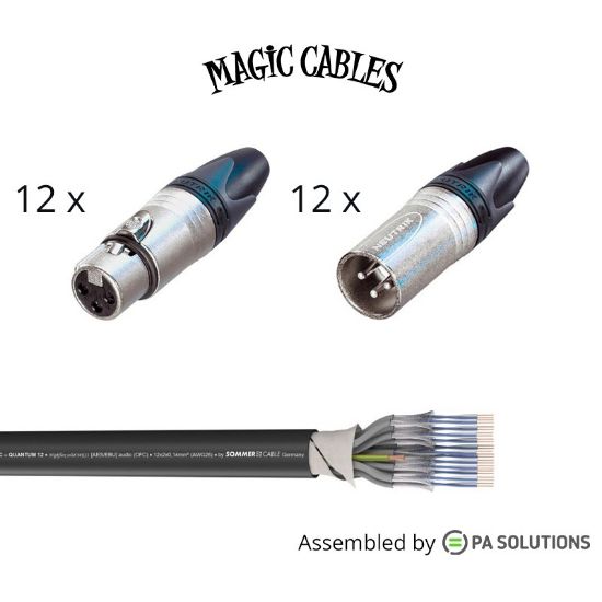 Εικόνα της Magic Cables Audio Multi 12 - XLR3p F/M 5m