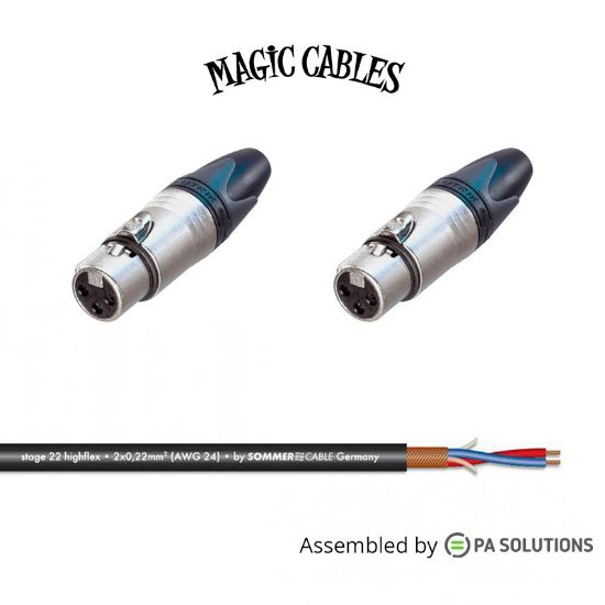 Picture of Magic Cables Audio - XLR3p F/F 0,25m