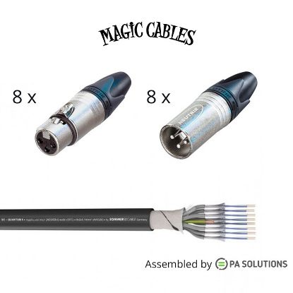 Picture of Magic Cables Audio Multi 8 - XLR3p F/M 45m