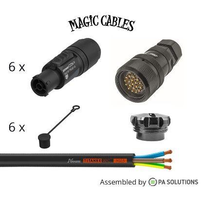 Εικόνα της Magic Cables Spider - Socapex M - Powercon TRUE1 F 0,5/3m