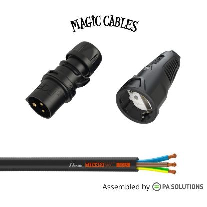 Picture of Magic Cables Power - Schuko F - CEE Black 3x16A M 0,3m