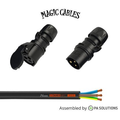 Picture of Magic Cables Power - CEE Black 3x16A F/M 2m